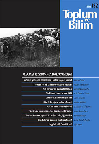 Toplum ve Bilim Sayı 132, 2015