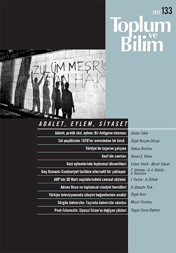 Toplum ve Bilim Sayı 133, 2015