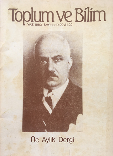 Toplum ve Bilim Sayı 18-19-20-21-22, 1983