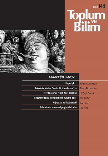 Toplum ve Bilim Sayı 148, 2019