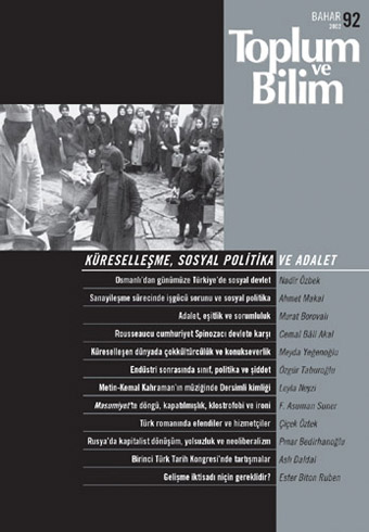 Toplum ve Bilim Sayı 92, 2002