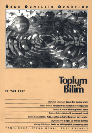 Toplum ve Bilim Sayı 73, 1997