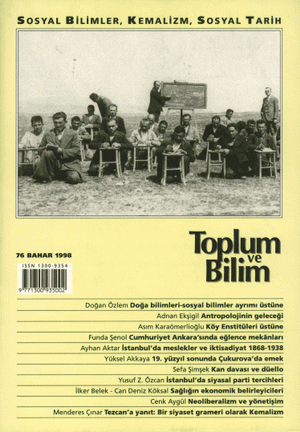 Toplum ve Bilim Sayı 76, 1998
