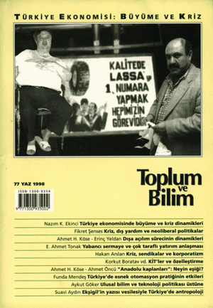 Toplum ve Bilim Sayı 77, 1998