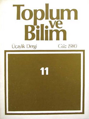 Toplum ve Bilim Sayı 11, 1980