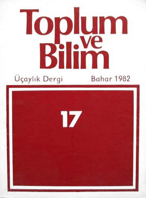 Toplum ve Bilim Sayı 17, 1982