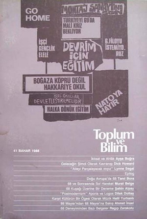 Toplum ve Bilim Sayı 41, 1988