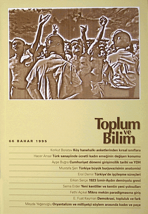 Toplum ve Bilim Sayı 66, 1995