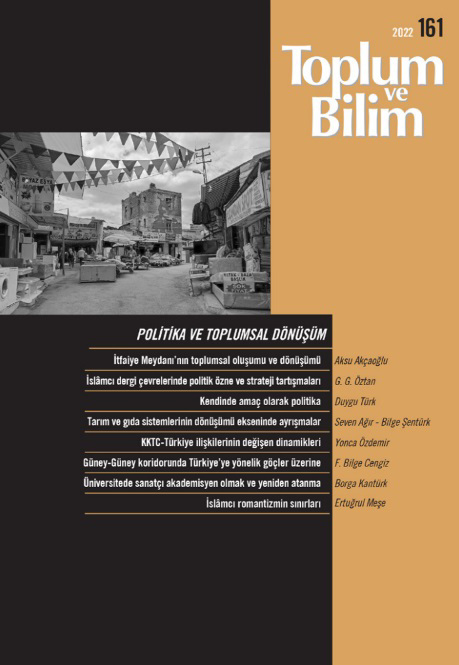 Toplum ve Bilim Sayı 161, 2022