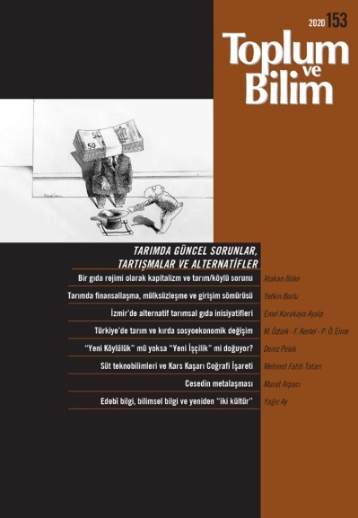 Toplum ve Bilim Sayı 153, 2020