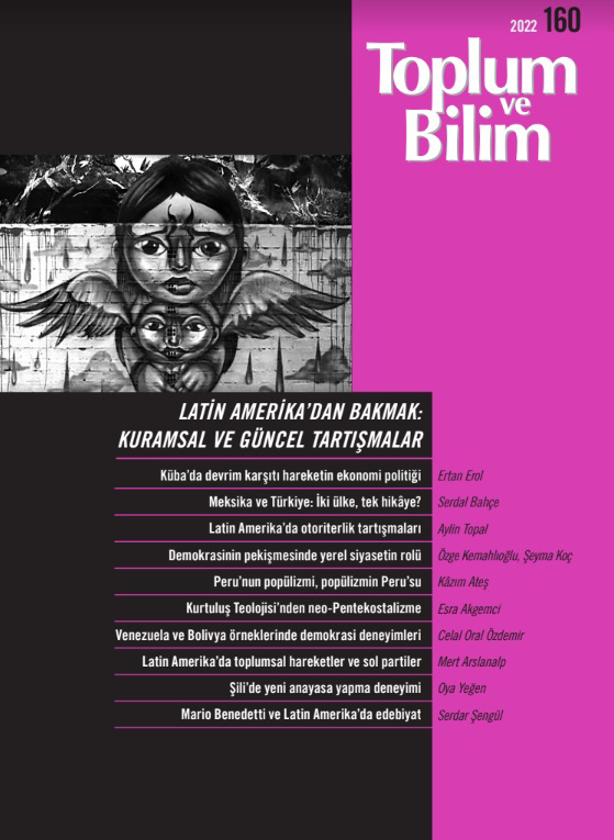 Toplum ve Bilim Sayı 160, 2022